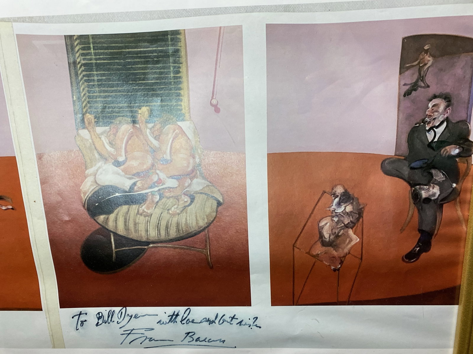 Francis Bacon, Original Poster,Gallery99 Limited Edition Plate Signed, - 2