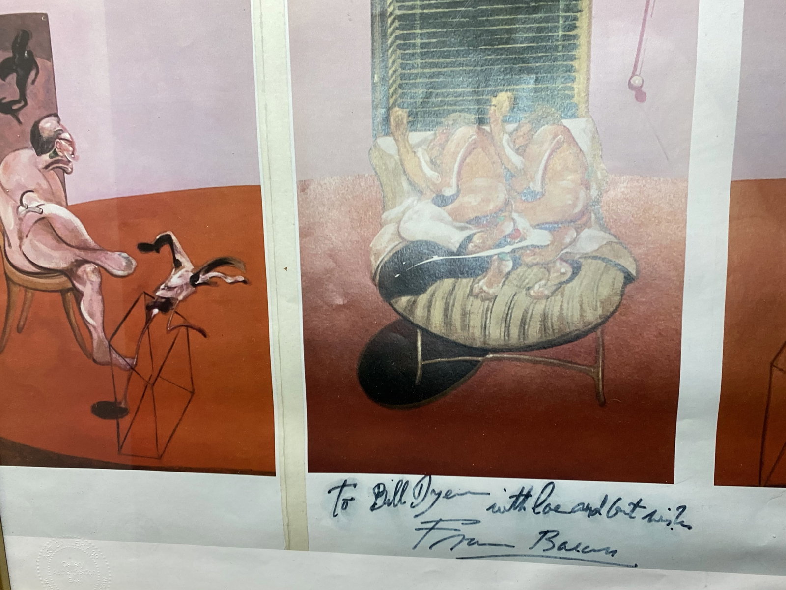 Francis Bacon, Original Poster,Gallery99 Limited Edition Plate Signed, - 3