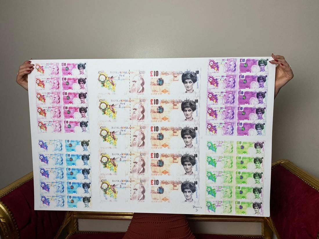 Banksy, In the manner of”, COA. Walled Off Hotel, Original, Limited Edition. Signed. Numbered. - 2