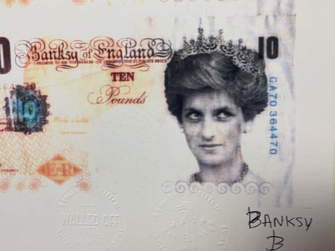 Banksy, In the manner of”, COA. Walled Off Hotel, Original, Limited Edition. Signed. Numbered. - 3