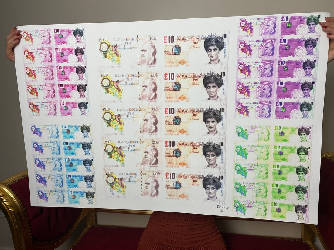 Banksy, In the manner of”, COA. Walled Off Hotel, Original, Limited Edition. Signed. Numbered. - 4