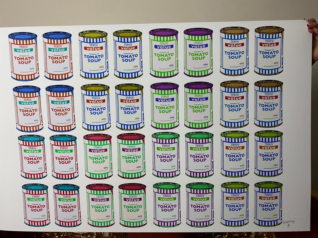 Banksy, In the manner of”, COA. Walled Off Hotel, Original, Limited Edition. Signed. Numbered. - 3