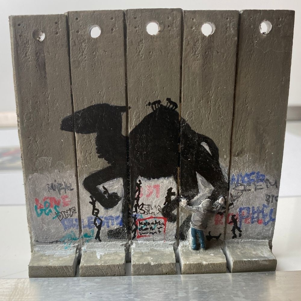The Walled Off Hotel- Banksy, Wall Section, Original, Limited Edition, (1 of 5)