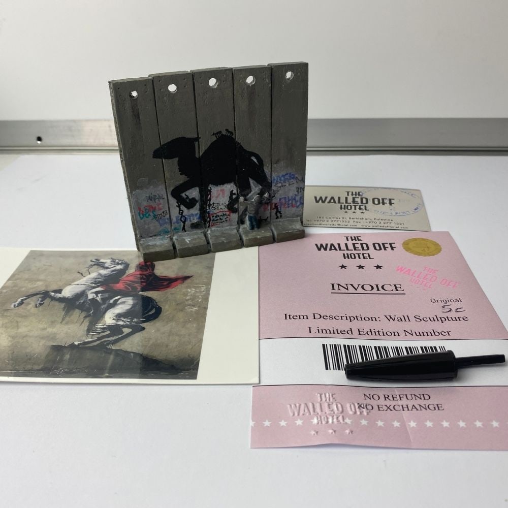 The Walled Off Hotel- Banksy, Wall Section, Original, Limited Edition, - 3