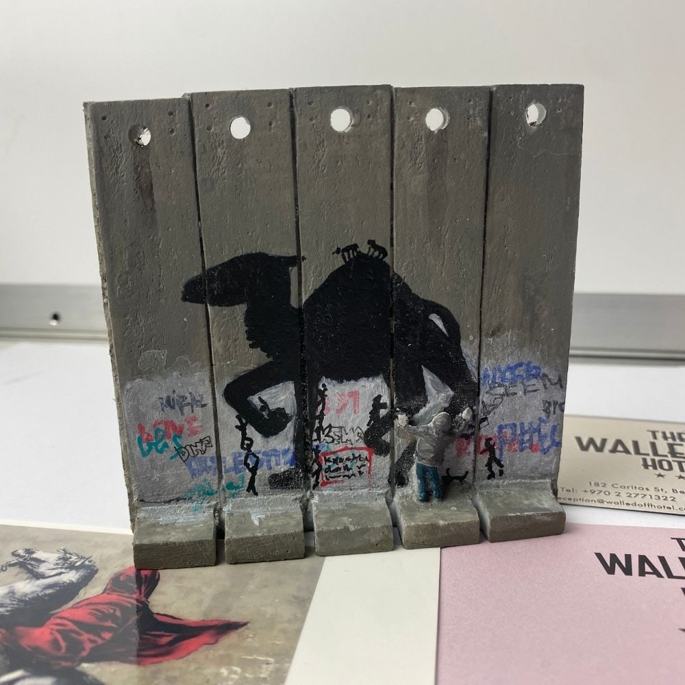 The Walled Off Hotel- Banksy, Wall Section, Original, Limited Edition, - 4