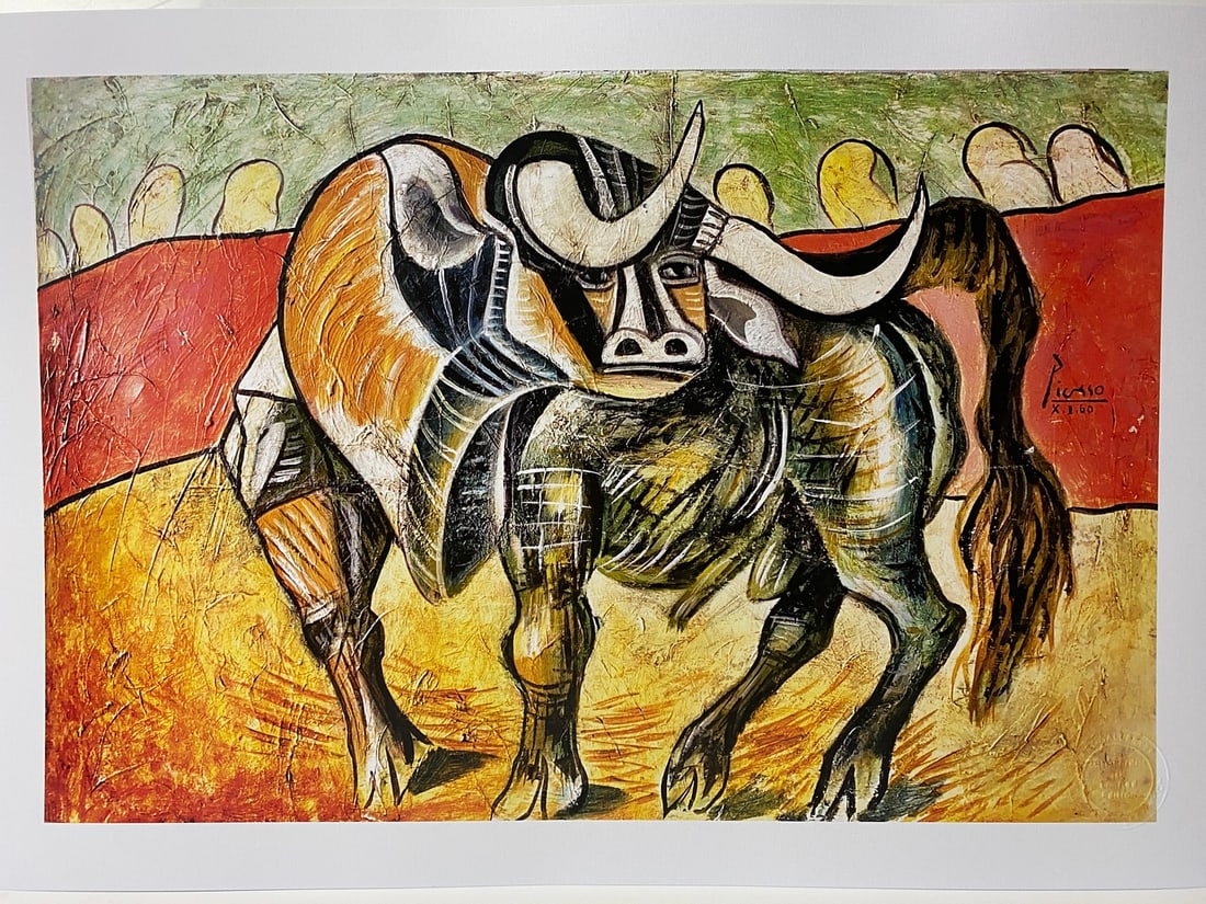 Pablo Picasso, Original Print, Limited Edition, Gallery Seal, Stamped, - 3