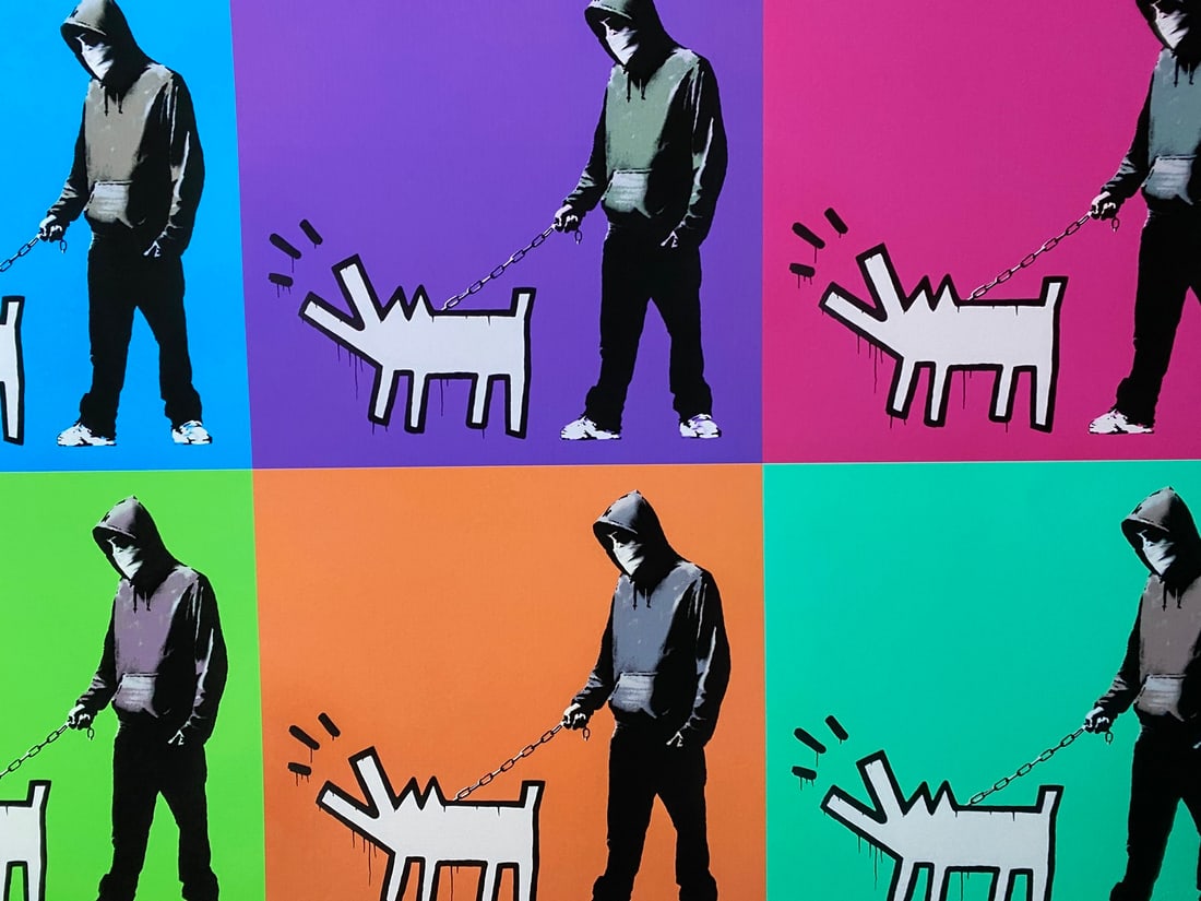 Banksy, In the manner of”, COA. Walled Off Hotel, Original, Limited Edition. Signed. Numbered - 2