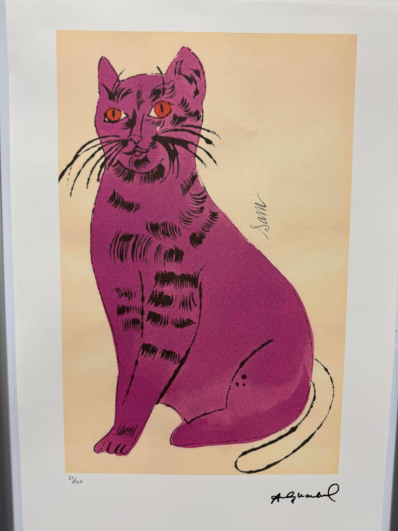 Andy Warhol, Original, Print, Limited addition, Plate signed, Seal, Stamped, - 2