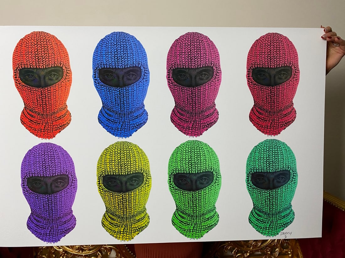 Banksy, In the manner of”, COA. Walled Off Hotel, Original, Limited Edition. Signed. Numbered. - 2