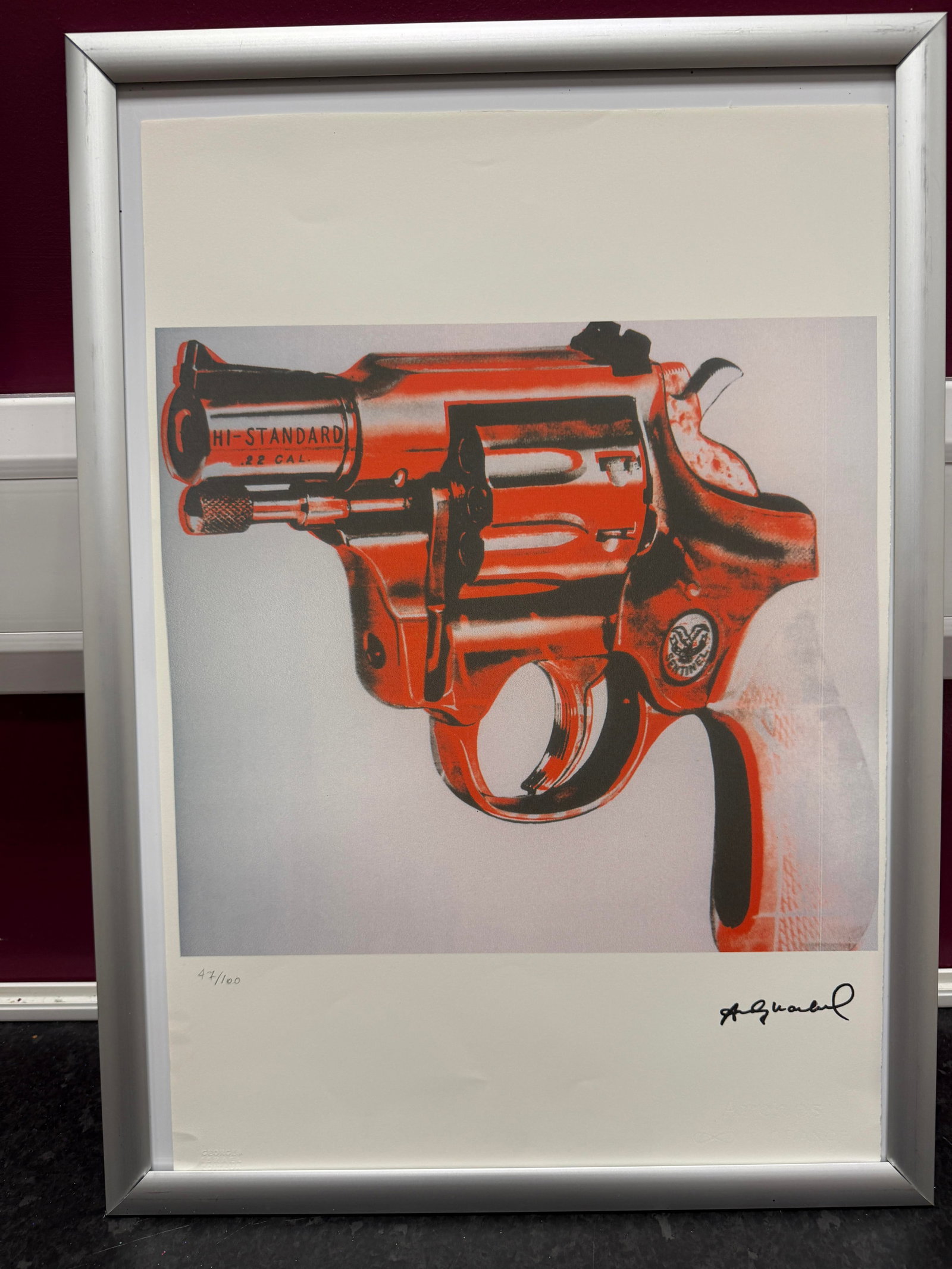 Andy Warhol, Original, Print, Limited addition, Plate signed, Seal, Stamped,: Andy Warhol, Original, Print, Limited addition, Plate signed, Seal, Stamped, Andy Warhol edition Arabic numbering - numbering 100 copies - Approximate dimensions of the sheet 57.3 x 38.4 cm - IN