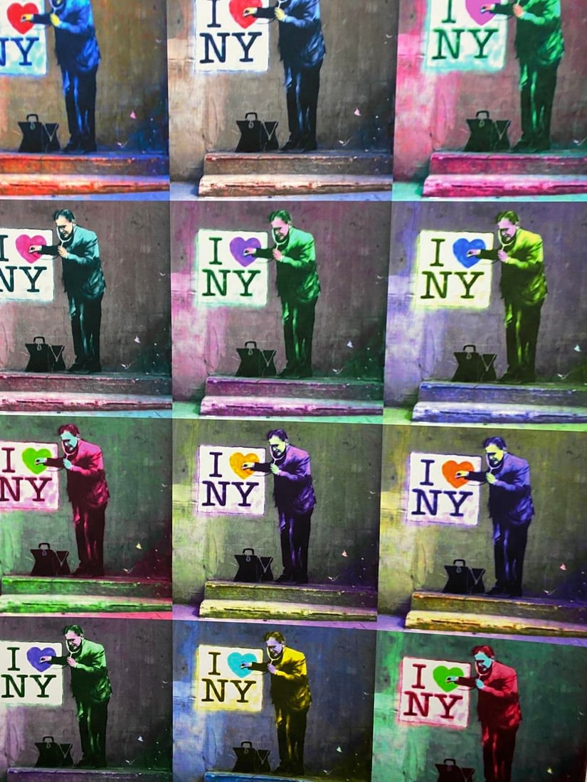 Banksy, In the manner of”, COA. Walled Off Hotel, Original, Limited Edition. Signed. Numbered - 2