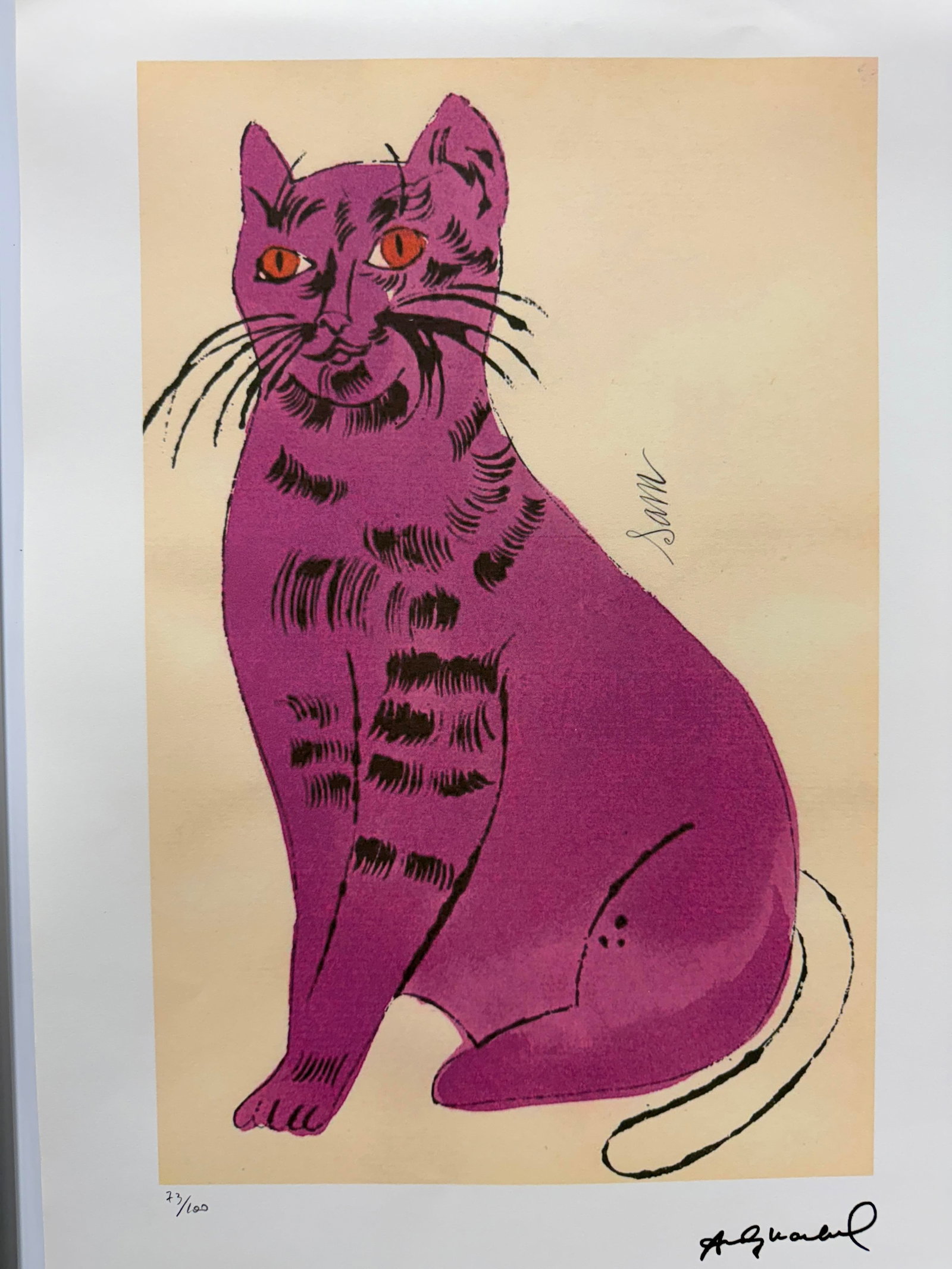 Andy Warhol, Original, Print, Limited addition, Plate signed, Seal, Stamped, - 2