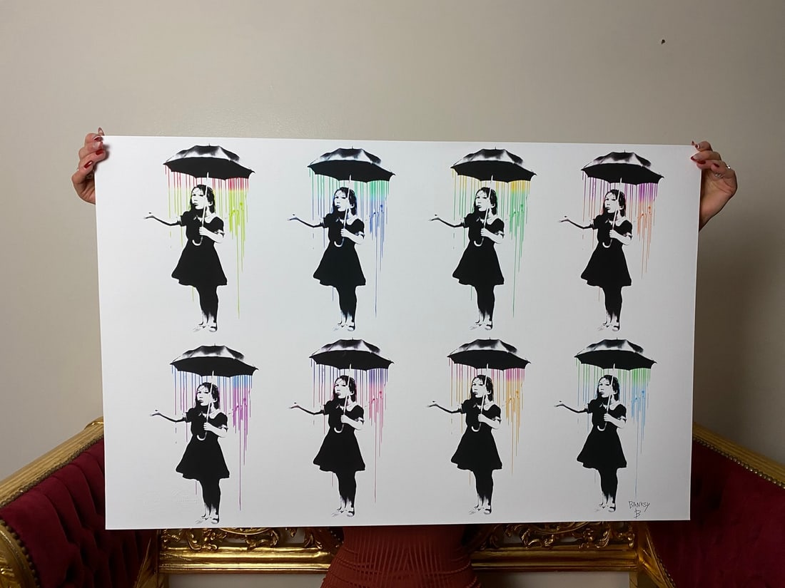 Banksy, In the manner of”, COA. Walled Off Hotel, Original, Limited Edition. Signed. Numbered.: Direct from the walled of Hotel Art Gallery UK, Limited Edition Prints. Please note all artworks here are created by our local artist and NOT by artist Banksy himself. This artwork w