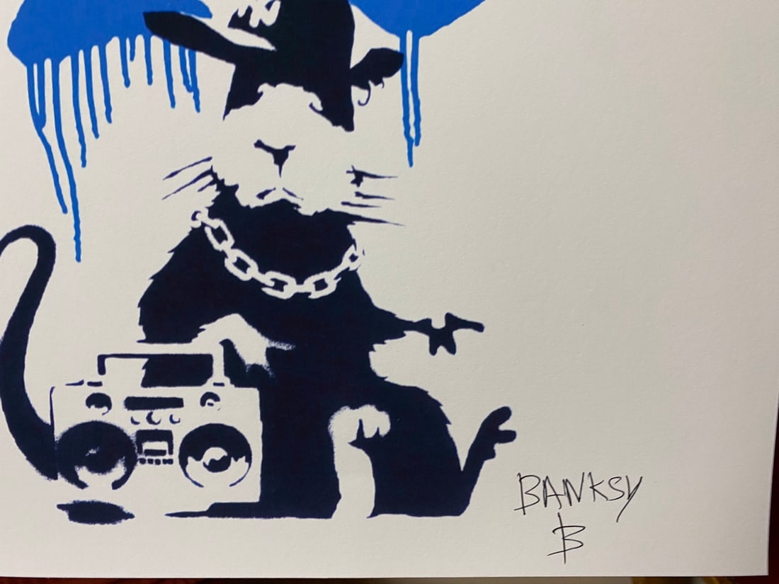 Banksy, In the manner of”, COA. Walled Off Hotel, Original, Limited Edition. Signed. Numbered. - 2