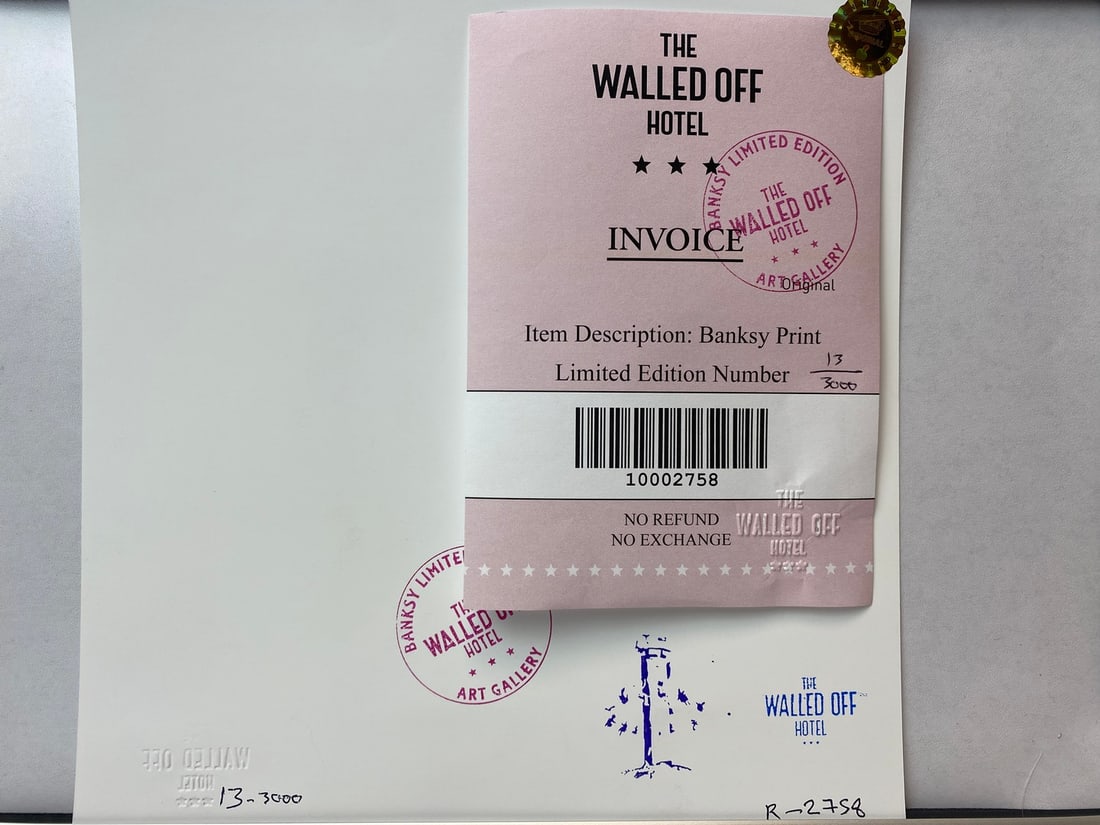 The Walled Off Hotel, Limited Edition, Original Print. - 3