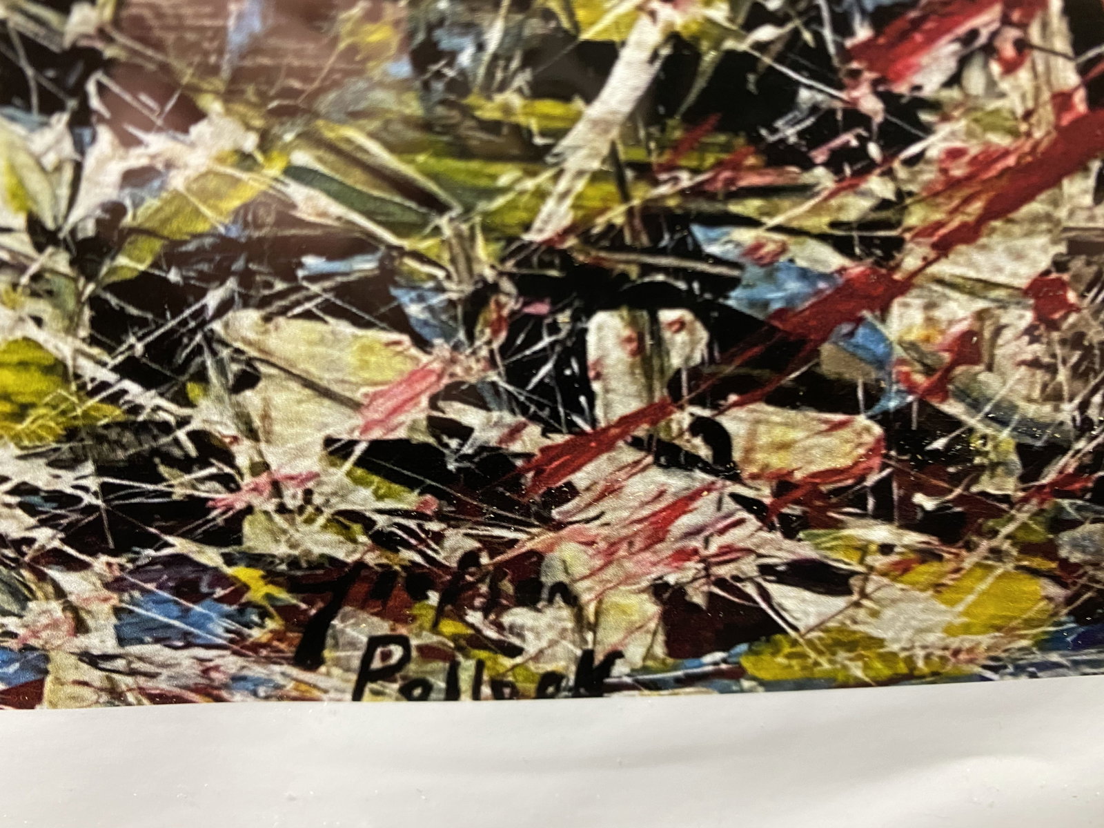 Jackson Pollock, (After )Original Poster,Gallery99 Limited Edition Plate Signed, - 4