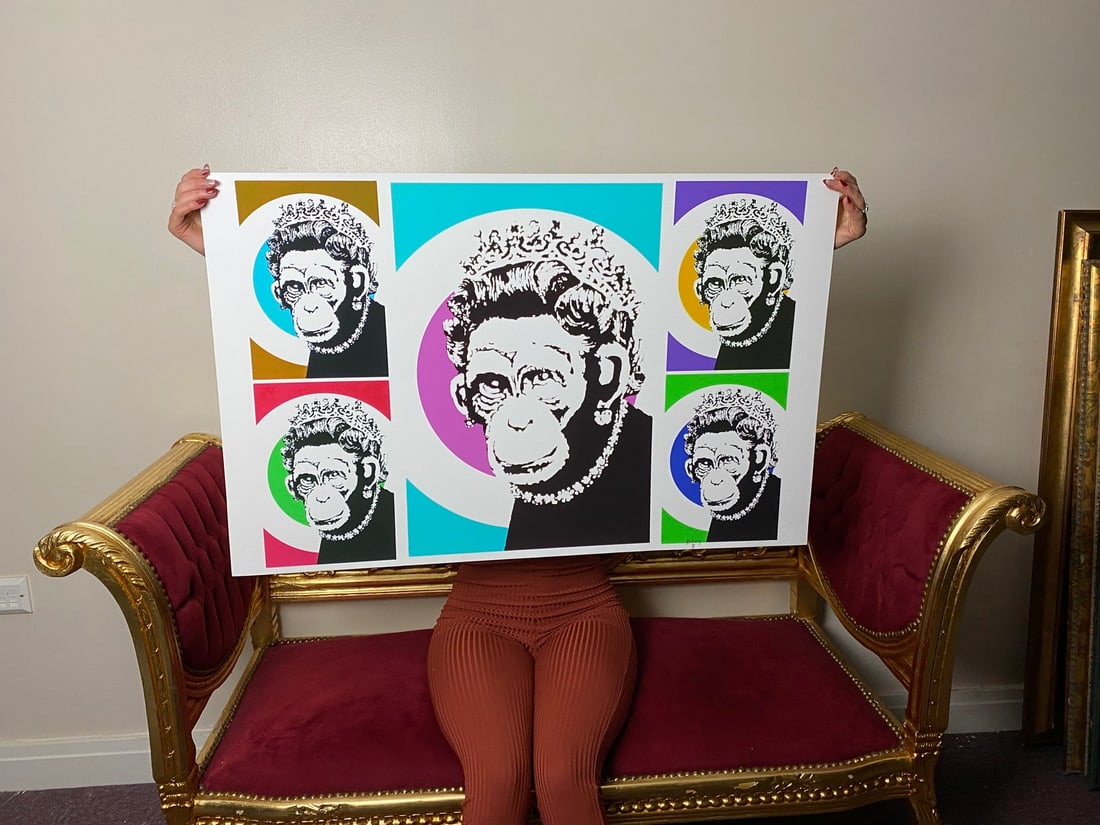 Banksy, In the manner of”, COA. Walled Off Hotel, Original, Limited Edition. Signed. Numbered: Banksy, In the manner of”, COA. Walled Off Hotel, Original, Limited Edition. Signed. Numbered Direct from the walled of Hotel Art Gallery UK, Limited Edition Prints. 