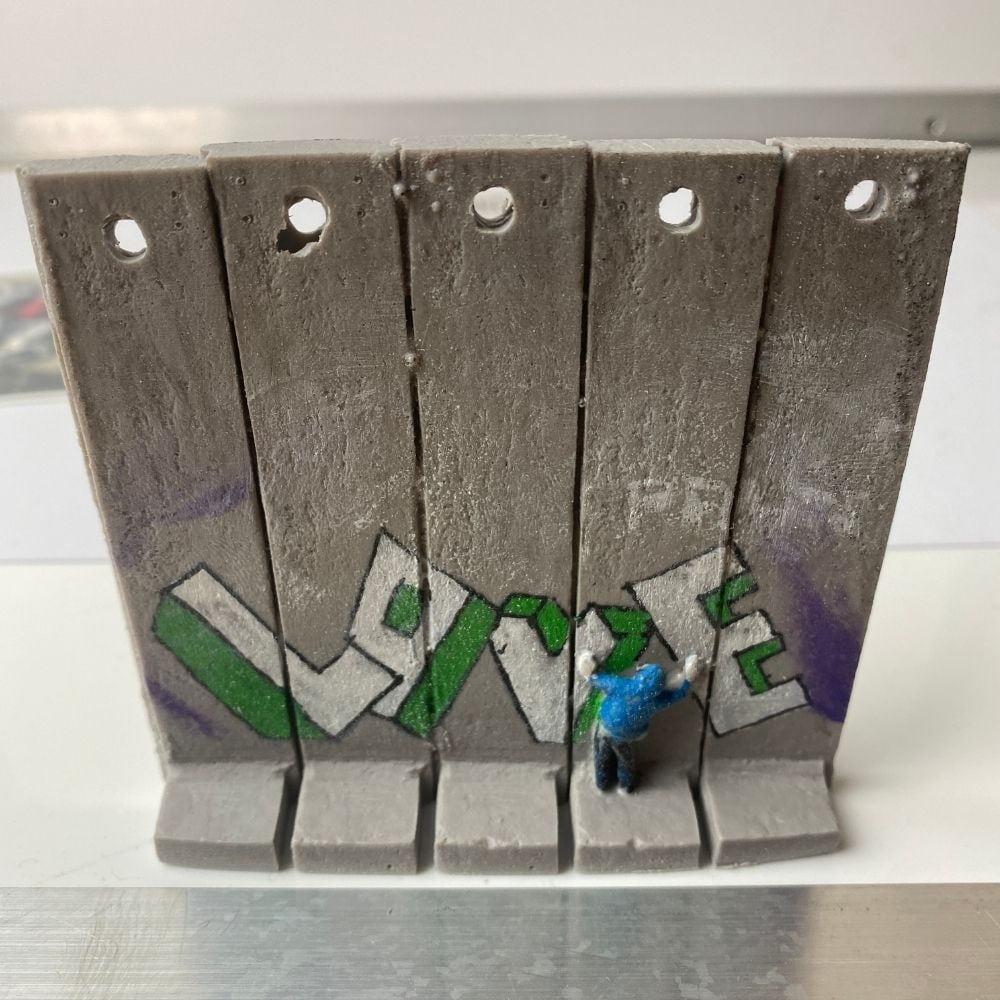 The Walled Off Hotel- Banksy, Wall Section, Original, Limited Edition, (1 of 7)