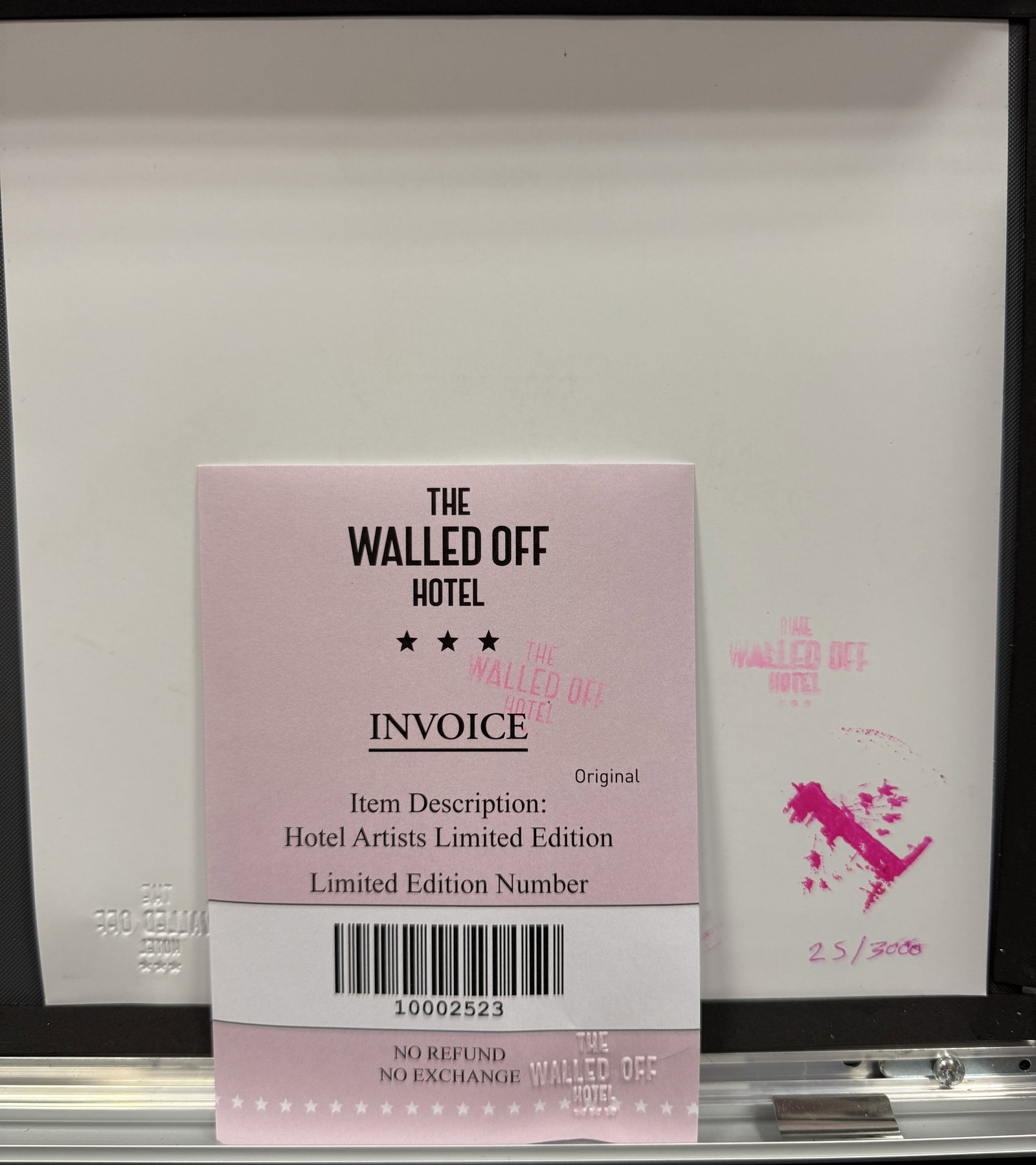 Walled Off Hotel, Original, Limited Edition. - 3