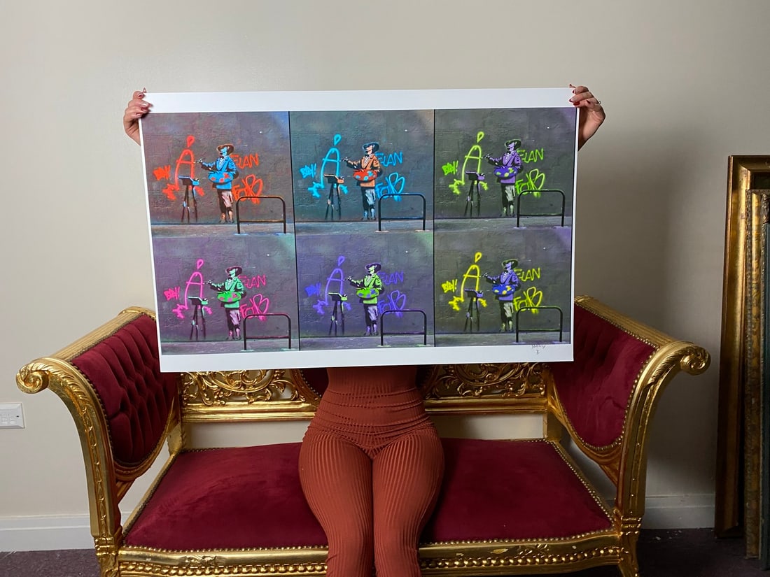 Banksy, In the manner of”, COA. Walled Off Hotel, Original, Limited Edition. Signed. Numbered: Banksy, In the manner of”, COA. Walled Off Hotel, Original, Limited Edition. Signed. Numbered Direct from the walled of Hotel Art Gallery UK, Limited Edition Prints. 