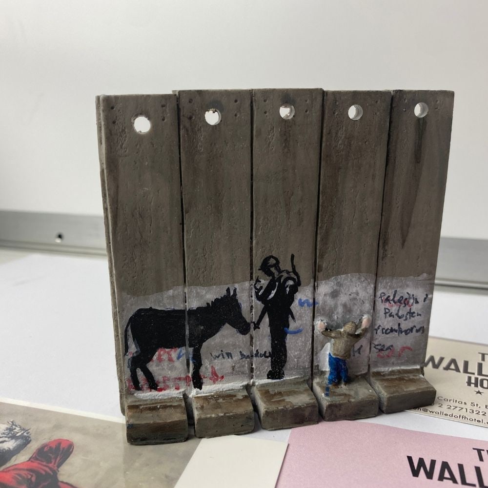 The Walled Off Hotel- Banksy, Wall Section, Original, Limited Edition, - 3