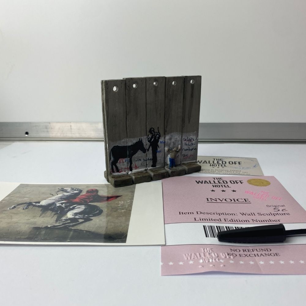 The Walled Off Hotel- Banksy, Wall Section, Original, Limited Edition, - 6