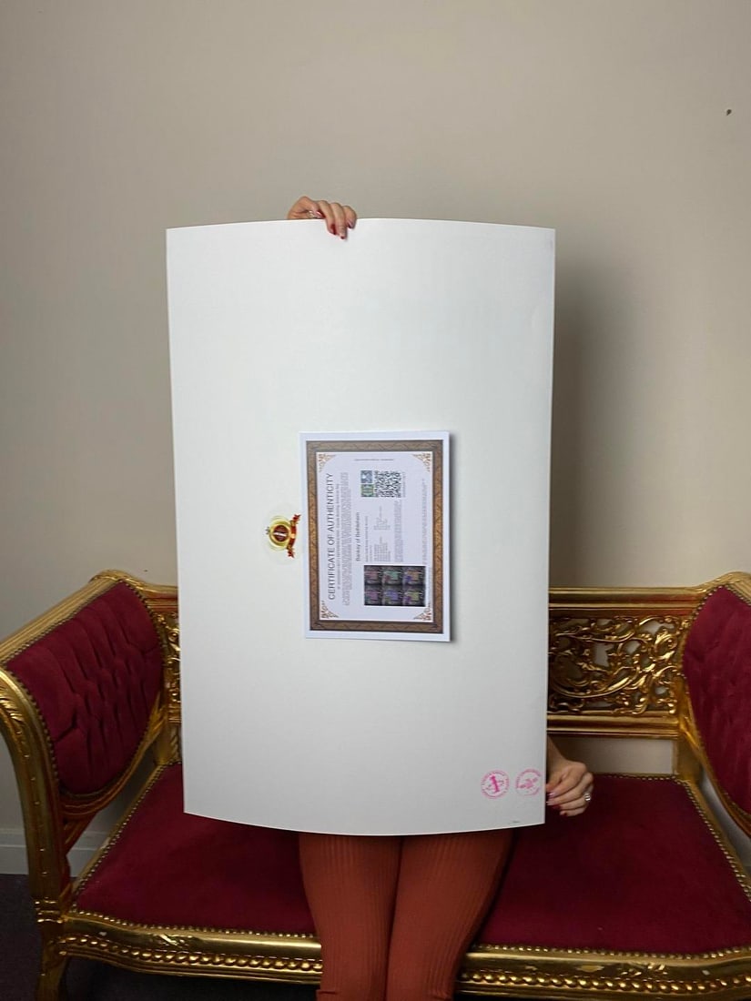 Banksy, In the manner of”, COA. Walled Off Hotel, Original, Limited Edition. Signed. Numbered - 5