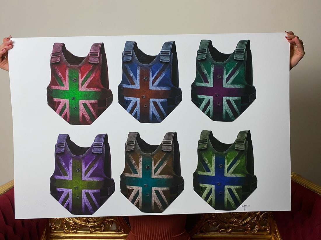 Banksy, In the manner of”, Walled Off Hotel, COA, Original, Limited Edition. Signed. Numbered - 3