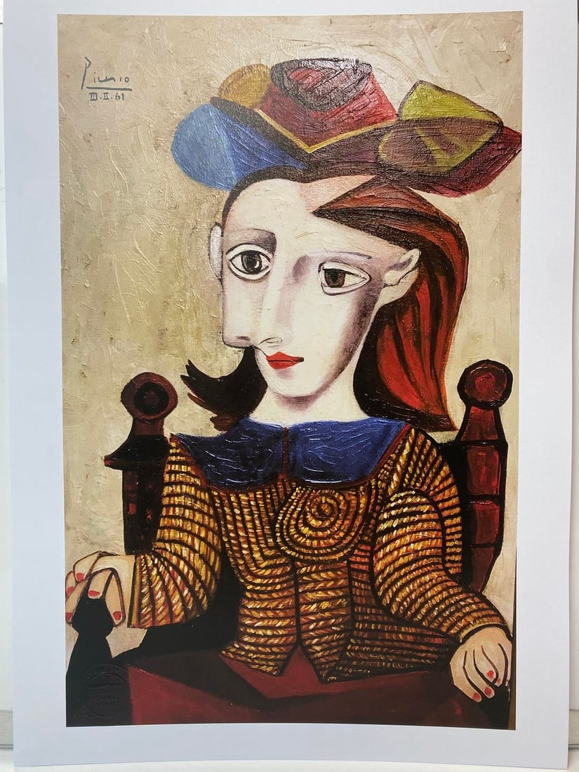 Pablo Picasso, Original Print, Limited Edition, Gallery Seal, Stamped,: Pablo Picasso, Original Print, Limited Edition, Gallery Seal, Stamped, Digital print on paper, Solid Finishing: Classic (300gsm) Limited Edition of 2500 Numbered and Stamped Sizes- 32 x 45cm Art