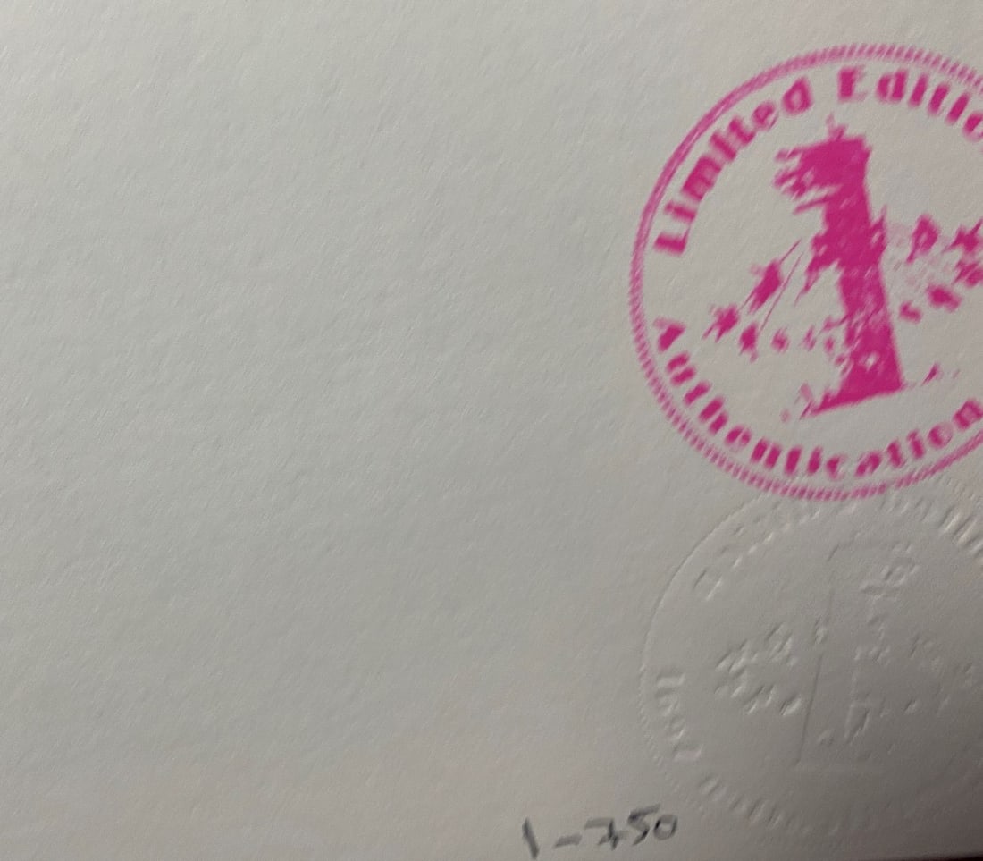 Banksy, In the manner of”, COA. Walled Off Hotel, Original, Limited Edition. Signed. Numbered. - 4