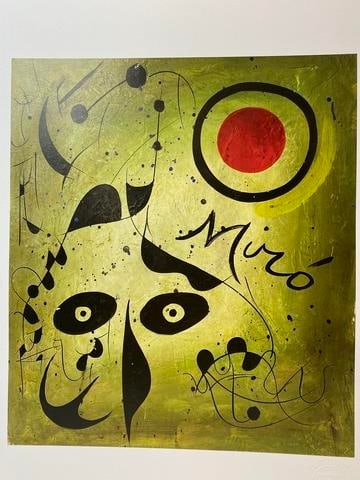 Joan Miro, Original Print, Limited Edition, Gallery Seal, Stamped, - 2