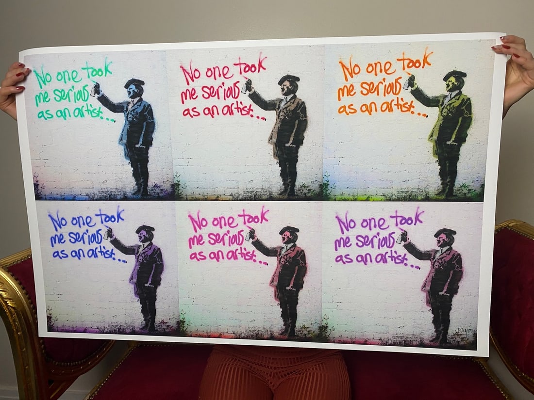 Banksy, In the manner of”, COA. Walled Off Hotel, Original, Limited Edition. Signed. Numbered.: Direct from the walled of Hotel Art Gallery UK, Limited Edition Prints. Please note all artworks here are created by our local artist and NOT by artist Banksy himself. This artwork w