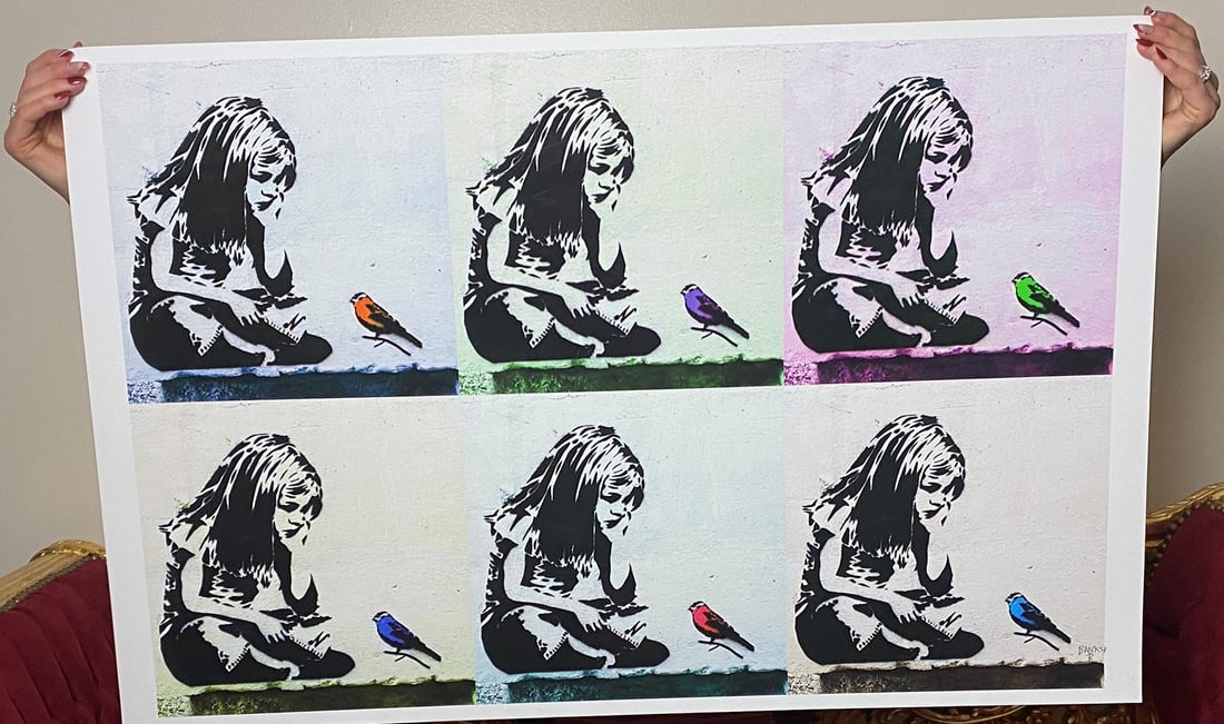 Banksy, In the manner of”, COA. Walled Off Hotel, Original, Limited Edition. Signed. Numbered.: Direct from the walled of Hotel Art Gallery UK, Limited Edition Prints. Please note all artworks here are created by our local artist and NOT by artist Banksy himself. This artwork w