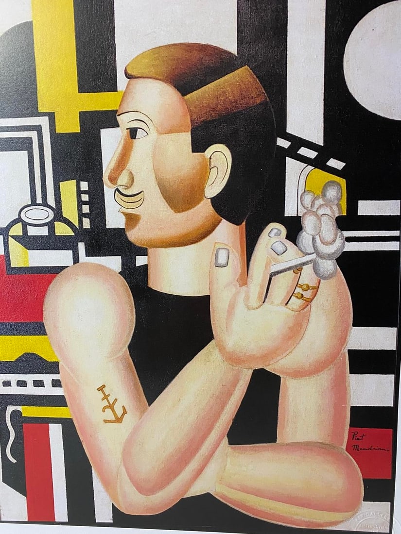 Piet Mondrian Original Limited Edition Print Digital Plate Signed,1914 - 2