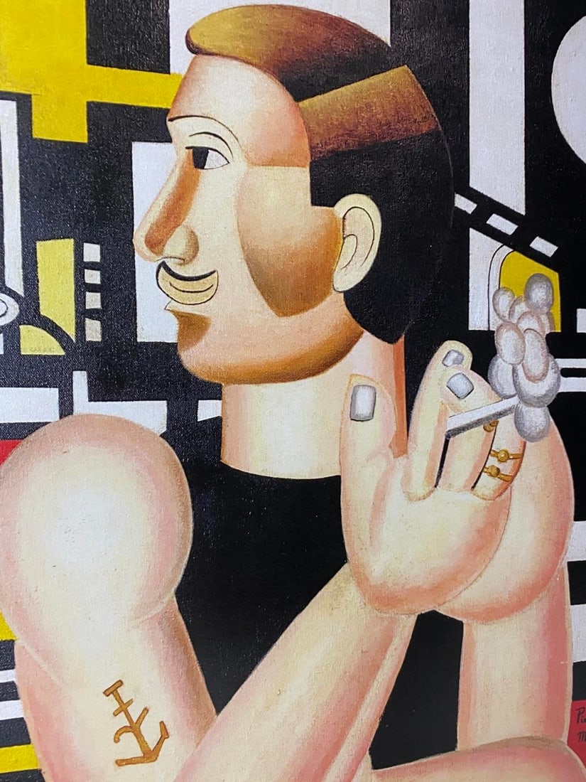 Piet Mondrian Original Limited Edition Print Digital Plate Signed,1914 - 4