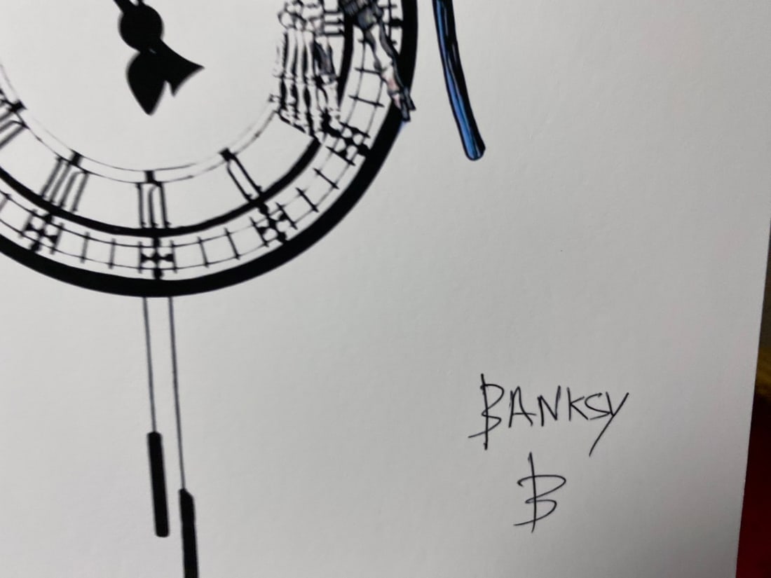 Banksy, In the manner of”, COA. Walled Off Hotel, Original, Limited Edition. Signed. Numbered. - 2