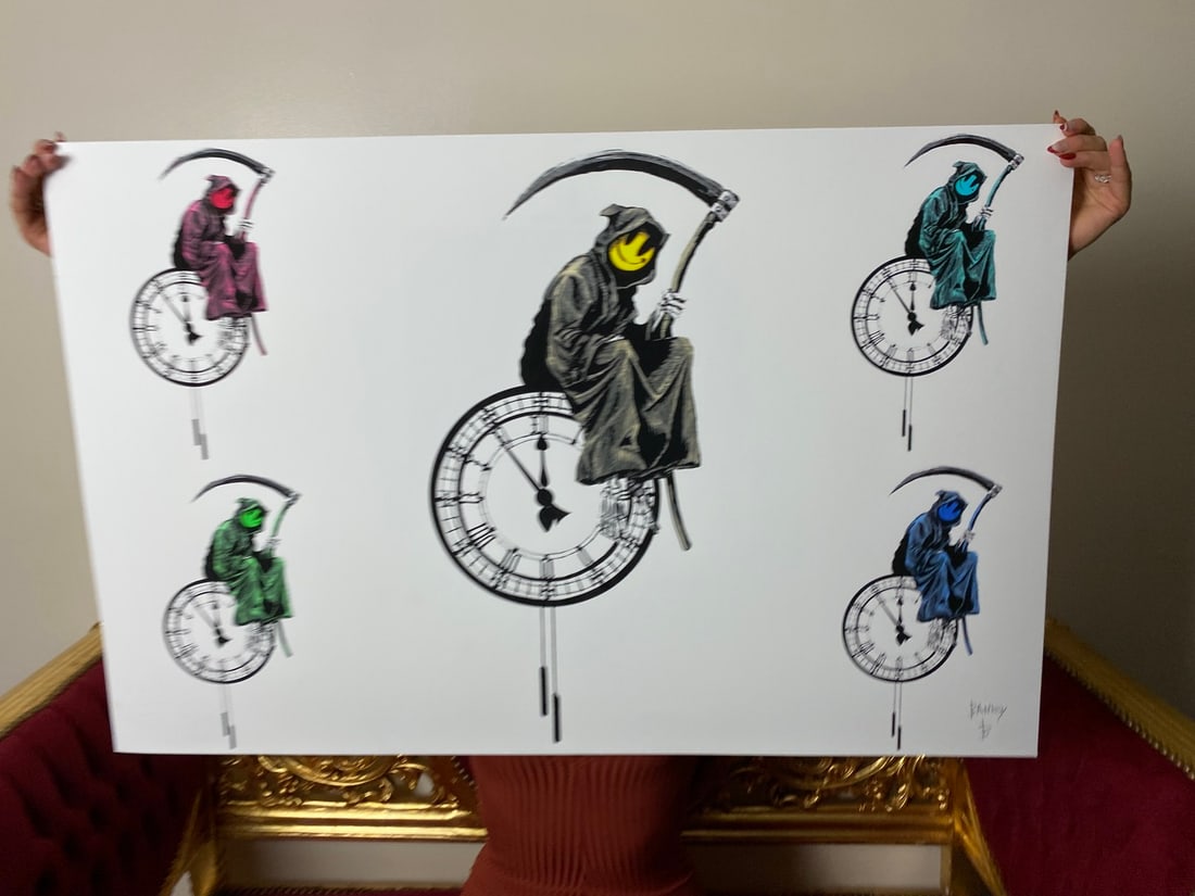 Banksy, In the manner of”, COA. Walled Off Hotel, Original, Limited Edition. Signed. Numbered. - 3