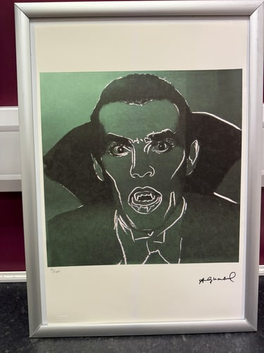 Andy Warhol, Original, Print, Limited addition, Plate signed, Seal, Stamped,: Andy Warhol, Original, Print, Limited addition, Plate signed, Seal, Stamped, Andy Warhol edition Arabic numbering - numbering 100 copies - Approximate dimensions of the sheet 57.3 x 38.4 cm - INTONSO