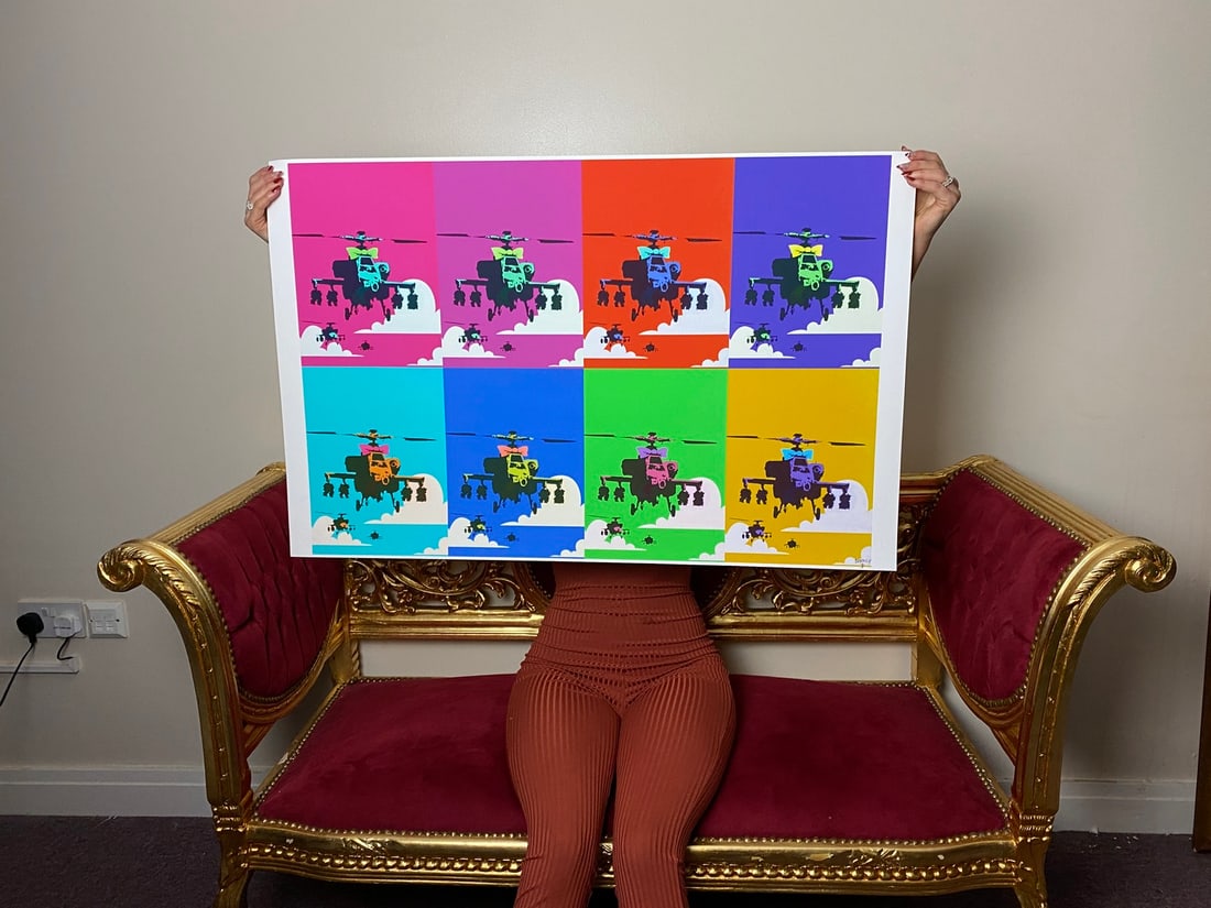 Banksy, In the manner of”, COA. Walled Off Hotel, Original, Limited Edition. Signed. Numbered: Banksy, In the manner of”, COA. Walled Off Hotel, Original, Limited Edition. Signed. Numbered Direct from the walled of Hotel Art Gallery UK, Limited Edition Prints. 