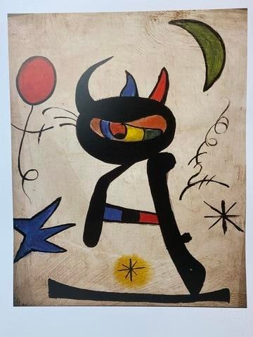 Joan Miro, Original Print, Limited Edition, Gallery Seal, Stamped, - 2