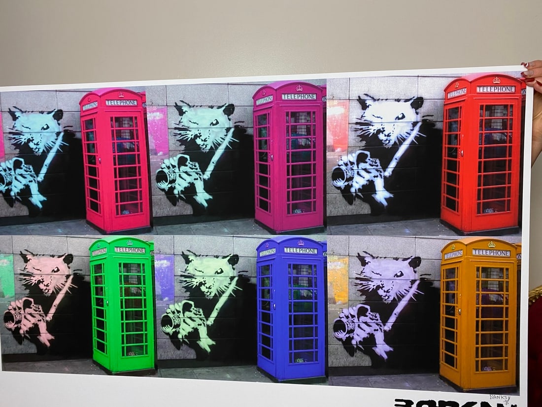 Banksy, In the manner of”, Walled Off Hotel, COA, Original, Limited Edition. Signed. Numbered - 3