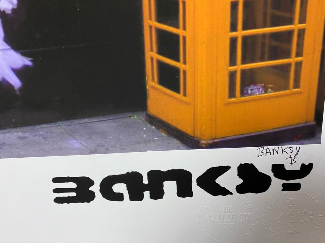 Banksy, In the manner of”, Walled Off Hotel, COA, Original, Limited Edition. Signed. Numbered - 4