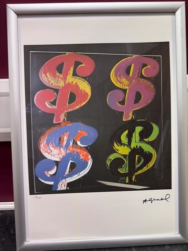 Andy Warhol, Original, Print, Limited addition, Plate signed, Seal, Stamped, - 2