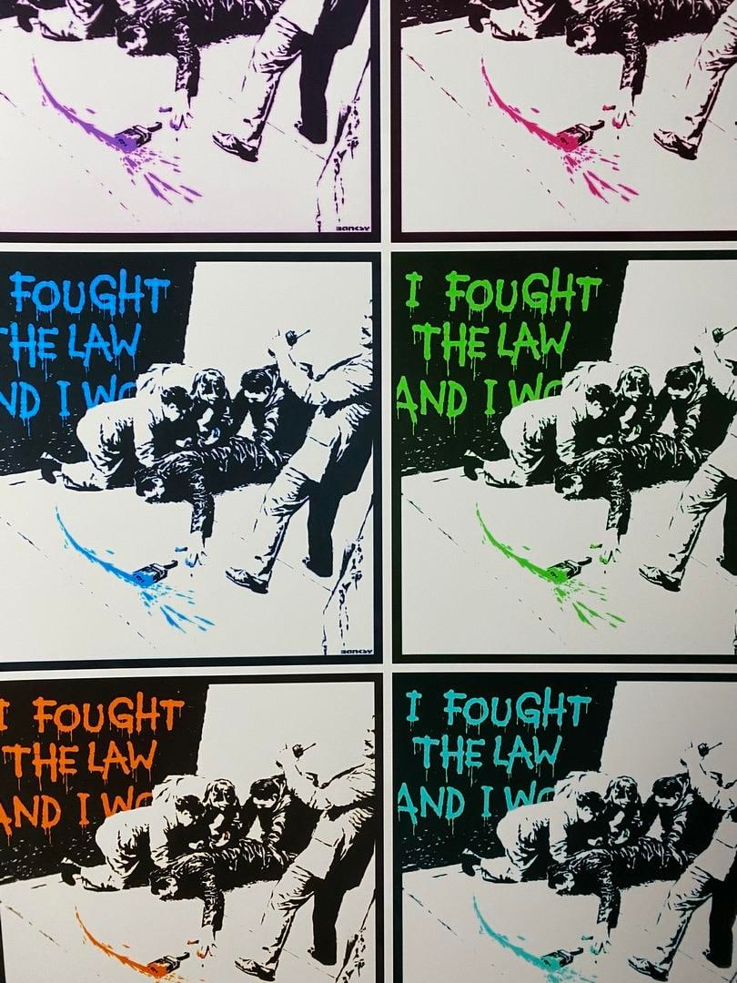 Banksy, In the manner of”, COA. Walled Off Hotel, Original, Limited Edition. Signed. Numbered. - 4