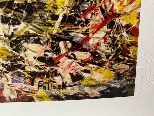 Jackson Pollock, (After) Signed In Print, Original Print, Limited Edition Print Plate Signed, - 2
