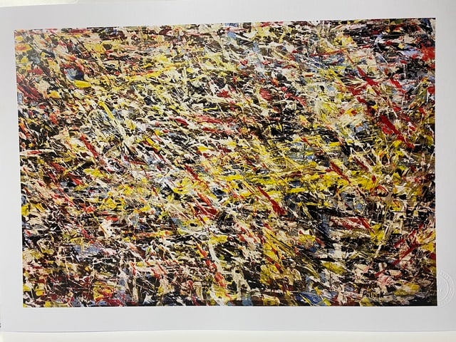 Jackson Pollock, (After) Signed In Print, Original Print, Limited Edition Print Plate Signed, - 3