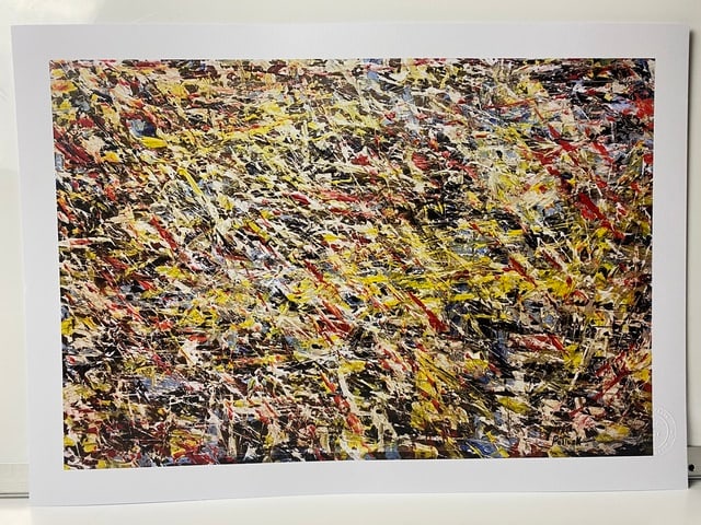 Jackson Pollock, (After) Signed In Print, Original Print, Limited Edition Print Plate Signed, - 9