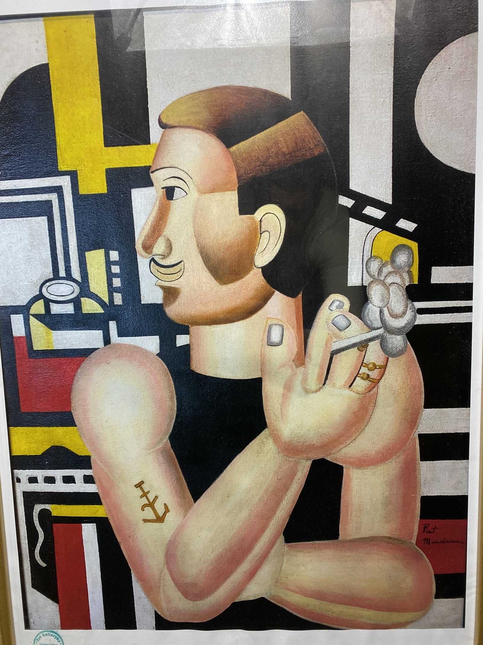 Piet Mondrian, Original Poster,Gallery99 Limited Edition Plate Signed, - 3