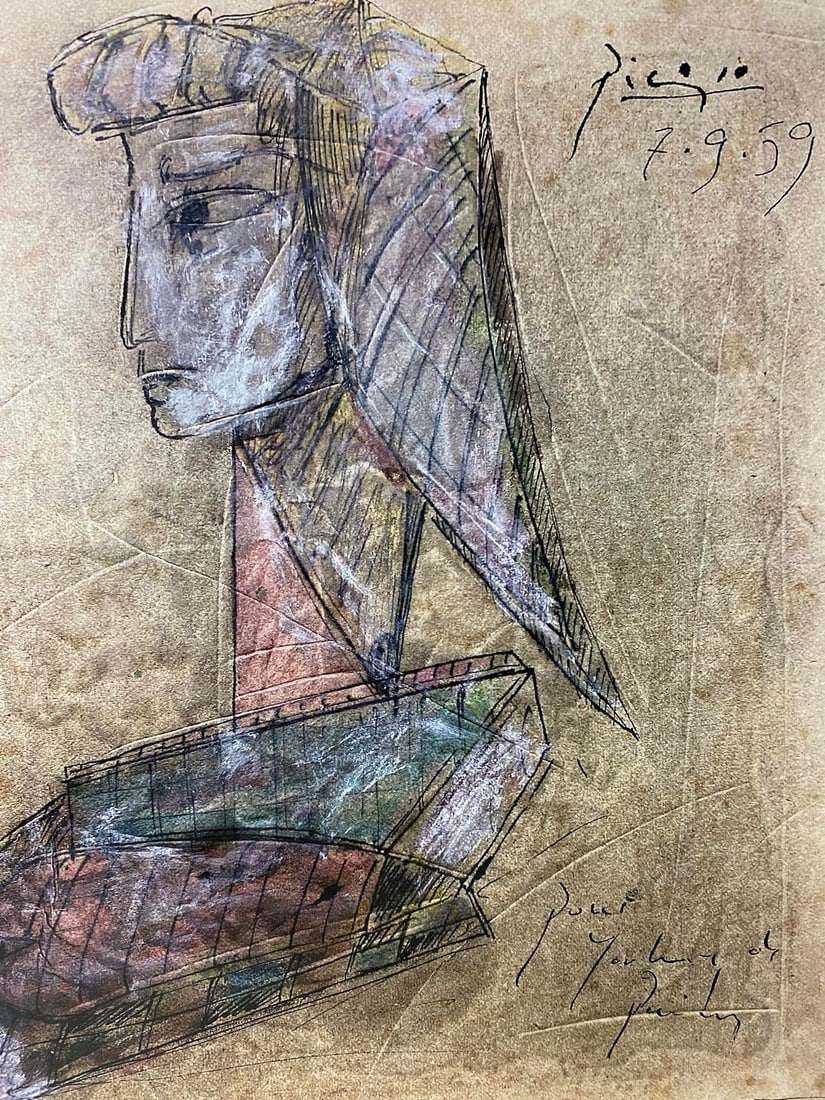 Picasso, Original Print, Limited Edition Print Plate Signed, - 2