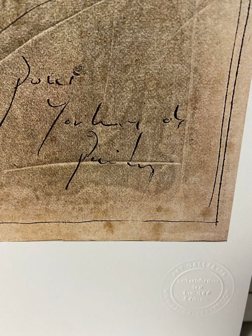 Picasso, Original Print, Limited Edition Print Plate Signed, - 4